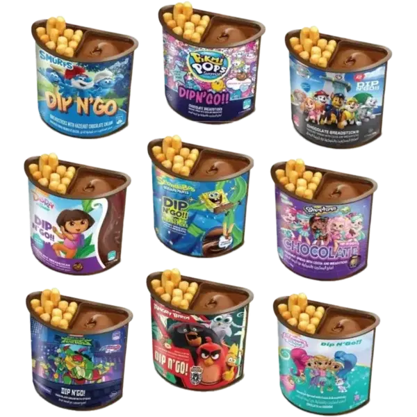 Nickelodeon Dip N Go 144x55gm (Floor Display)