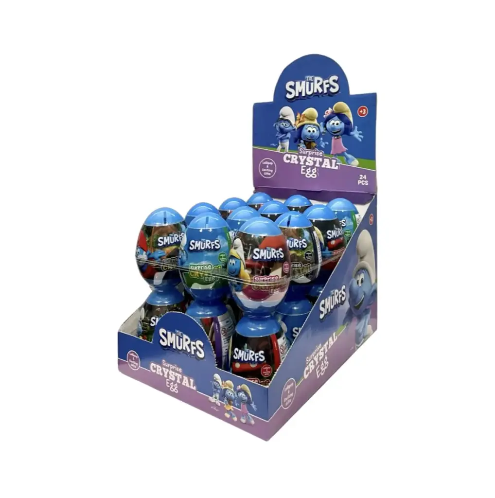 Smurfs Surprise Crystal Egg 96x16gm (Shelf Display)