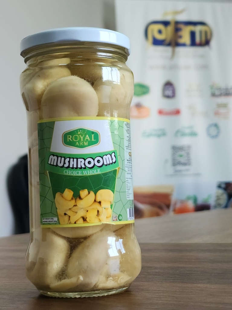 MUSHROOM WHOLE GLASS JAR 12X330 GM