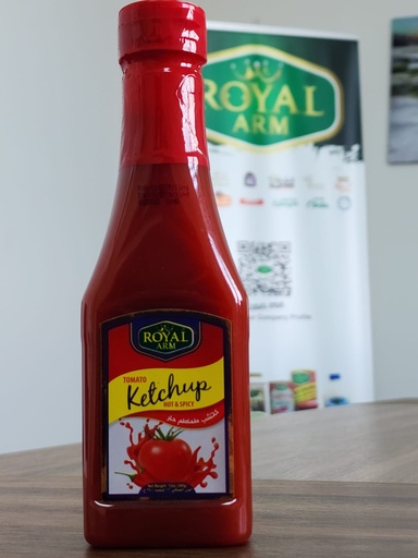 TOMATO KETCHUP HOT&SPICY-PET JAR 24X340 GM
