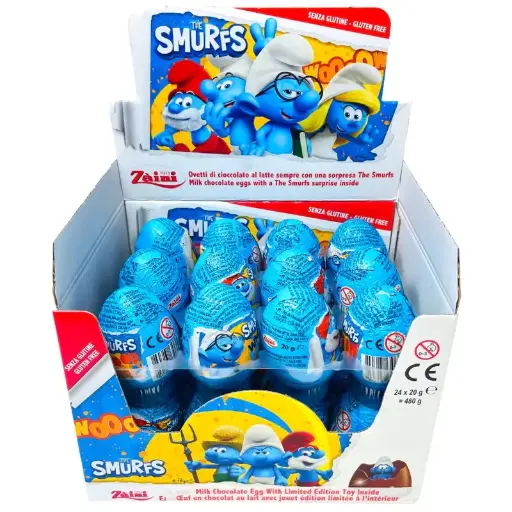 Smurfs Chiko Surprise Egg 96x20gm (Shelf Display)