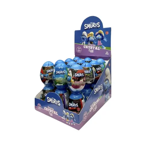 Smurfs Surprise Crystal Egg 96x16gm (Shelf Display)